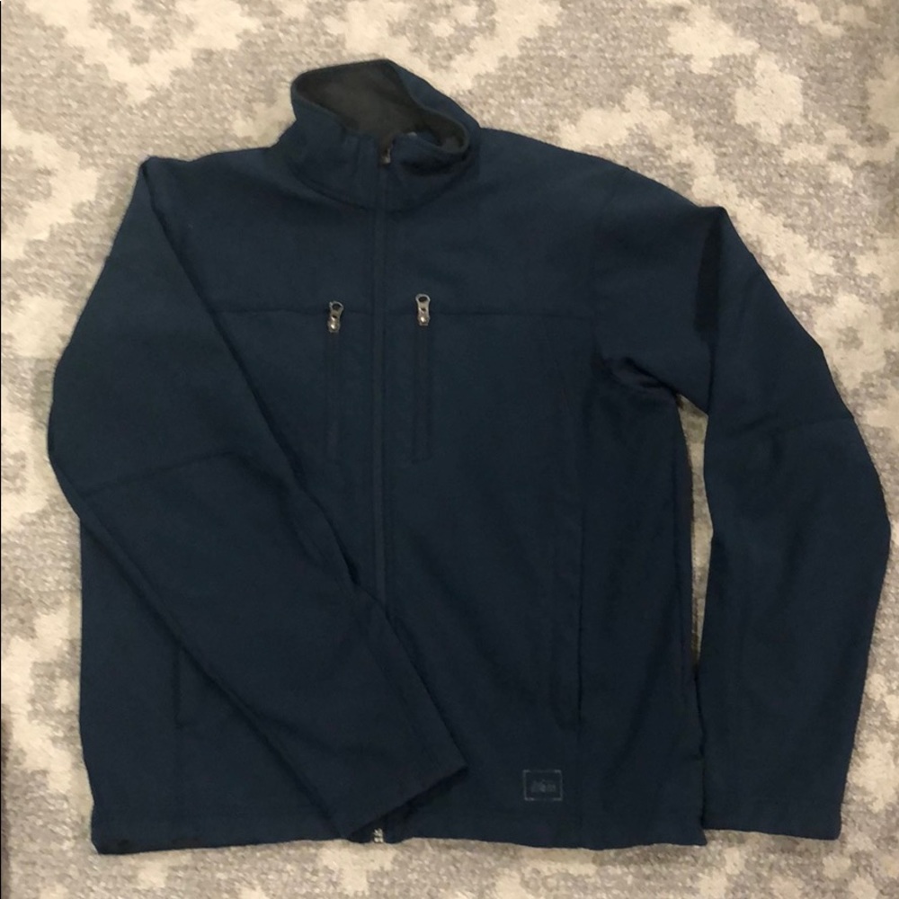 REI navy soft shell